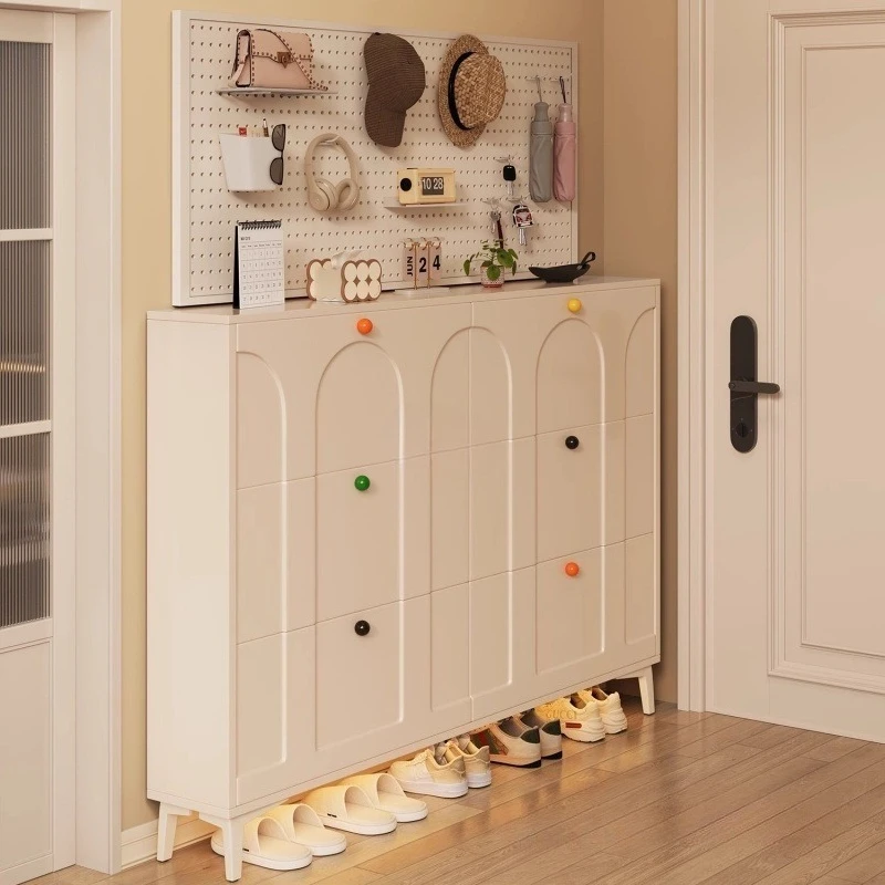 

Cream wind, tipping bucket shoe cabinet, household, door, entrance, entrance cabinet