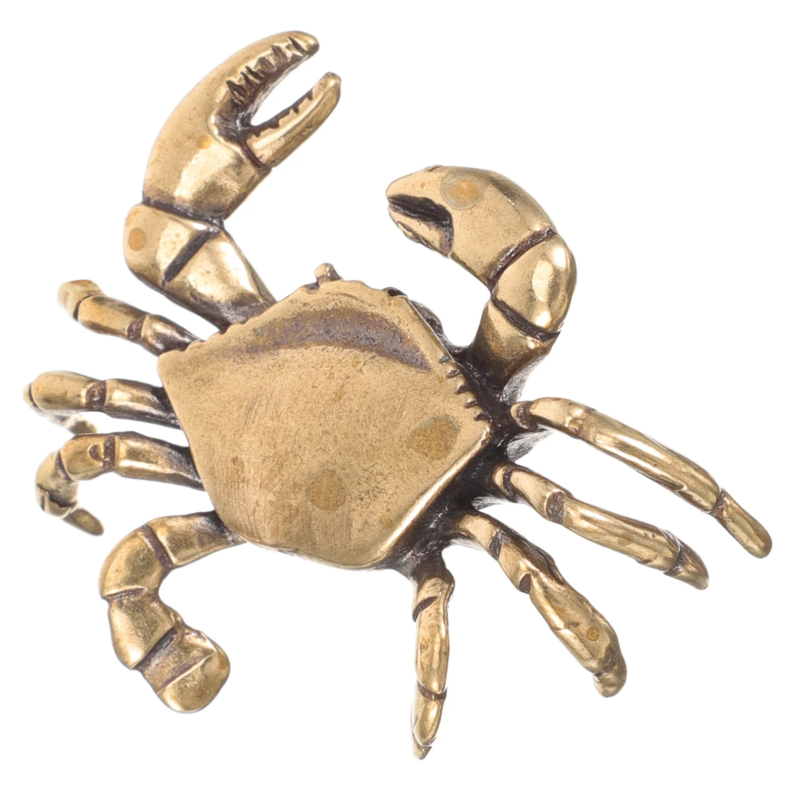 

Premium Copper Crab Decor Unique Detailed Metal Ornament for Tabletop Shelf Display Home Living Room Interior Decor