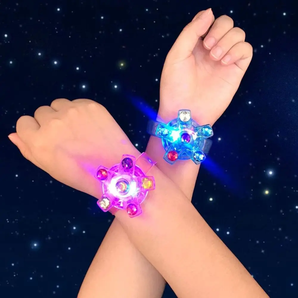 Glow In The Dark Luminous Bracelet Toys Light Up Flash Light LED Watch Toys Multicolor Wrist Band Glow Watch Bracelet Boys Girls