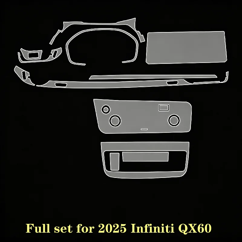 For 25 models of Infiniti QX60 full set dedicated screen center console interior car modification transparent protective film