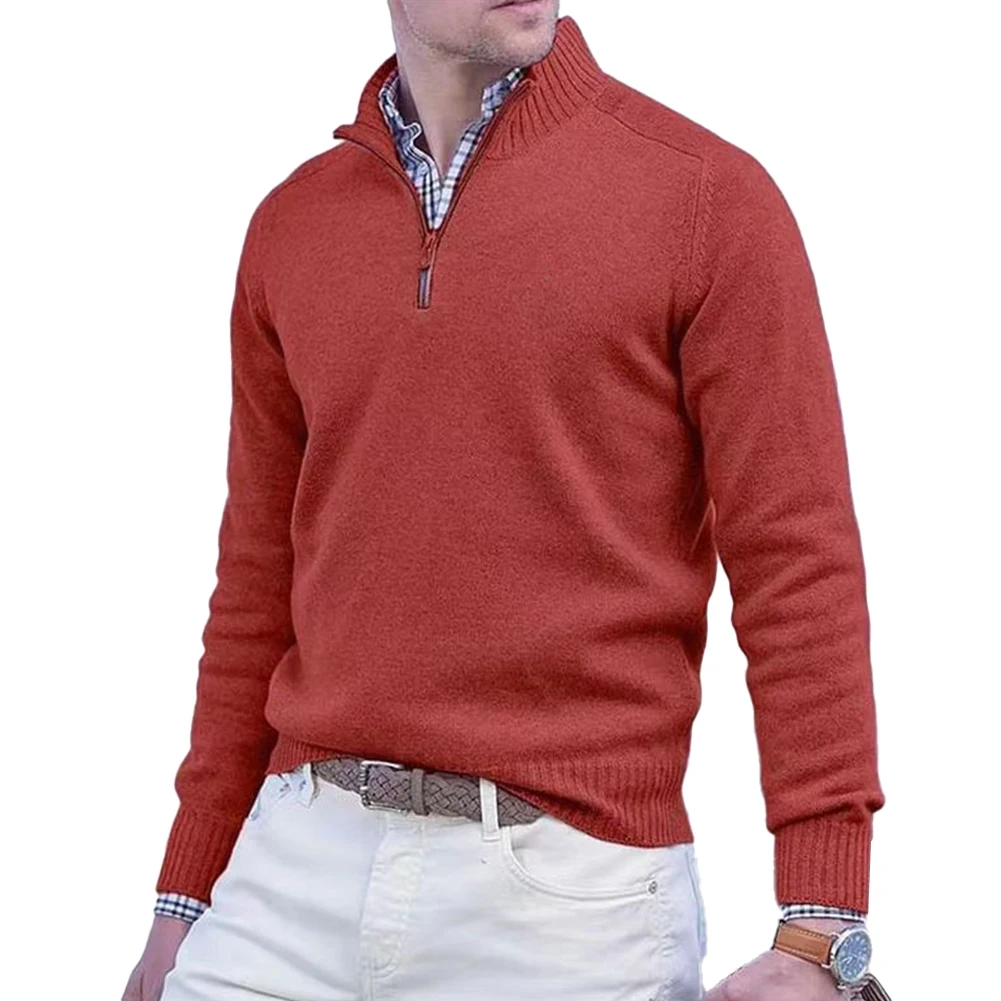 Sweater Men\\\'s Sweater Casual Knit Top Long Sleeve Medium Stretch Regular Solid Color V Neck Daily Hot Stylish