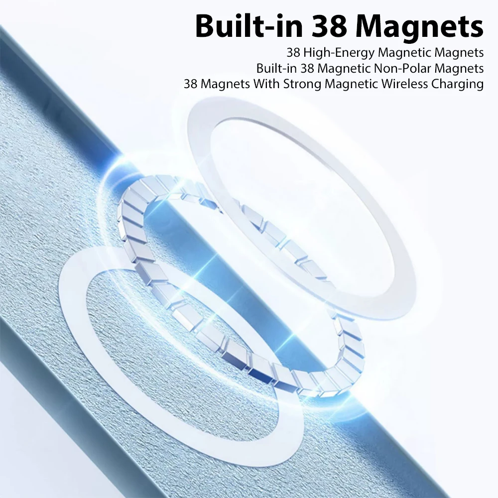 For Magsafe Magnetic Case For Samsung Galaxy S23 S22 S24 Ultra S21 FE Wireless Charging Cases Liquid Silicone Cover Accessories image 5