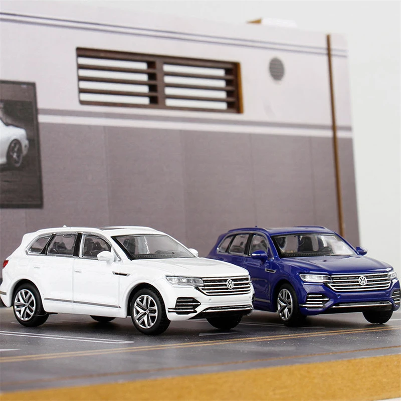 1:64 VW Touareg SUV Alloy Car Model Diecast Metal Toy Off-road Vehicle Car Model Miniature Scale Simulation Collection Kids Gift