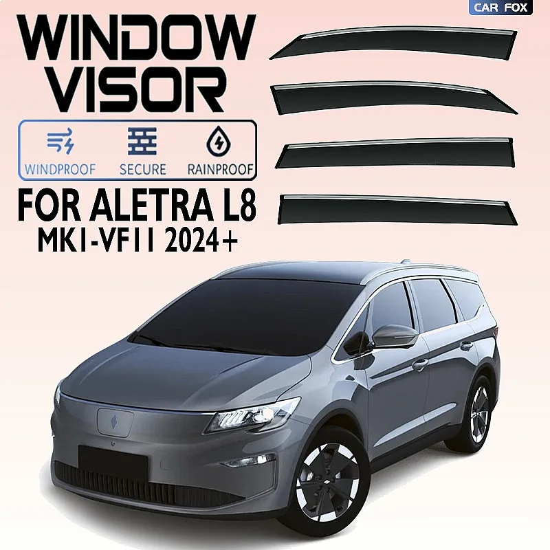 

For Aletra L8 2024+ Car Window Visor Rain Guard Sun Shade Awning Side Windshield Auto Accessories Styling