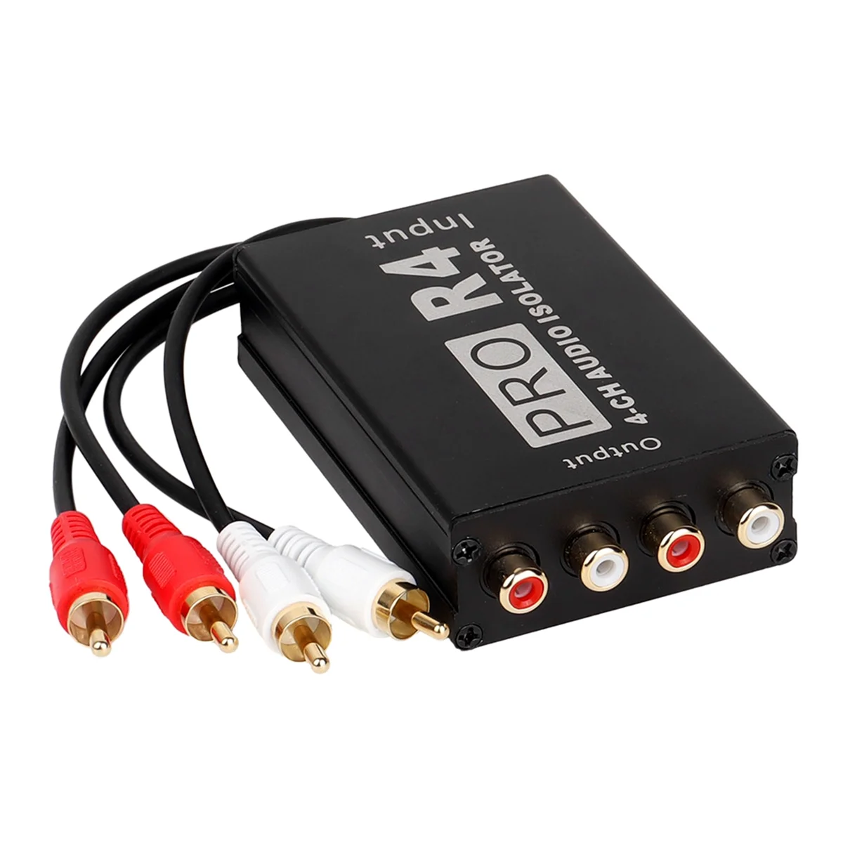 4 Channle Audio Isolator Audio Noise Isolator รถติดตั้ง Current Acoustic Noise Eliminator Common Ground Isolator