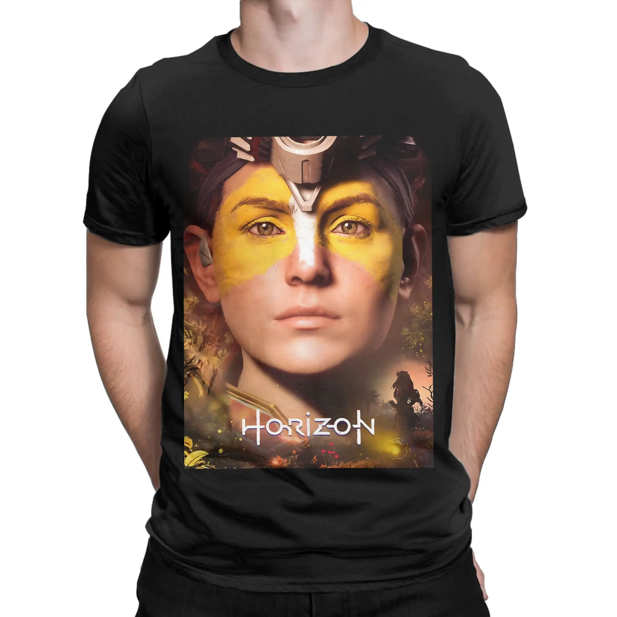 Horizon 22 Funny Graphic 100% Cotton T-Shirt Horizon Tops Tees For Men