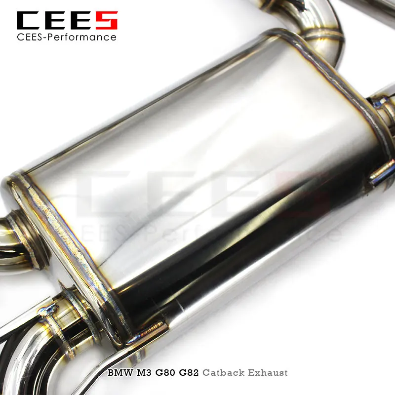 CEES Catback Exhaust for BMW M3/M4 G80/G82/G8X 3.0T 2019-2022 Stainless Steel Escape Exhaust Pipe Muffler Car Exhaust System