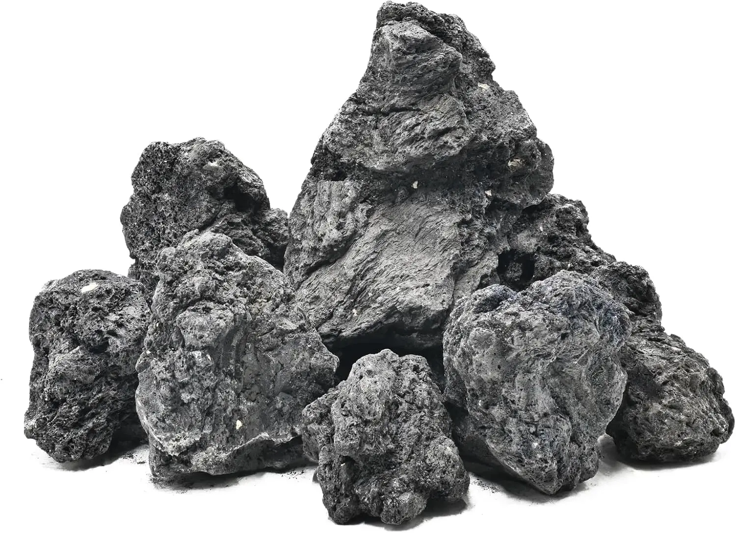 

Натуральные вулканические камни из лавы для очагов, аквариумов и декора на открытом воздухе - набор 15 фунтов