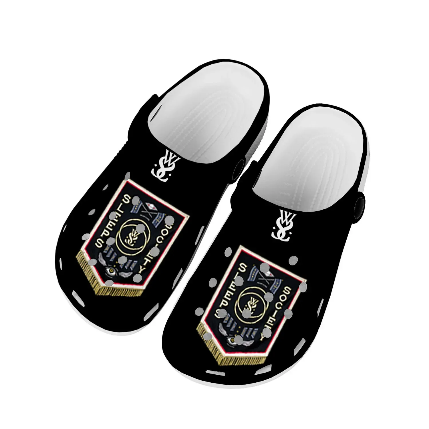 

While She Sleeps metalcore band Home Clogs Custom Water Shoes Mens Womens Teenager Shoes Clog Breathable Beach Hole Slippers