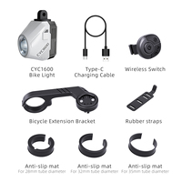 CYCLAMI Bike Light 1600LM Super Bright IP66 Waterproof Cycling Headlight Wireless Remote Control MTB Road Bicycle Front Lights