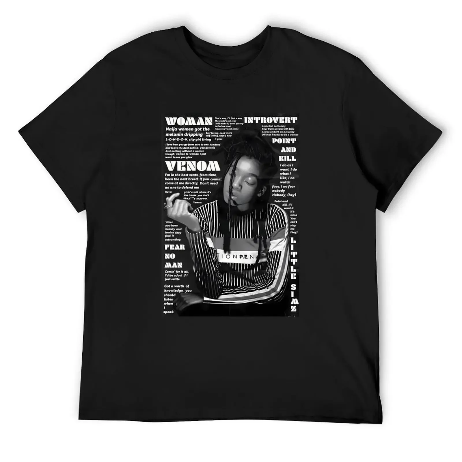 

Little Simz Poster T-Shirt plus size clothes summer top tees basketball graphic tees mens designer t shirt