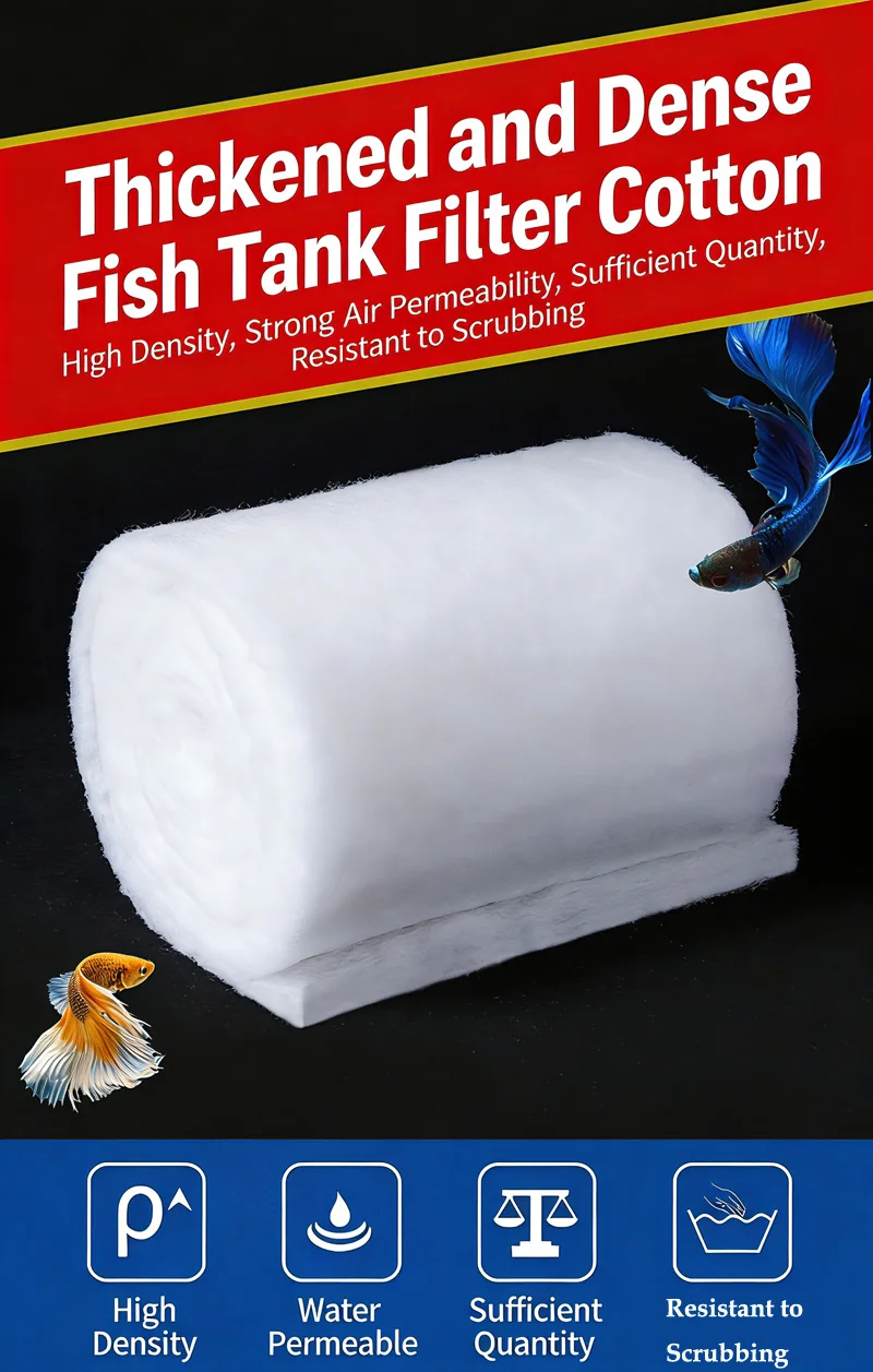 3CM Dicker Aquariumfilter Superdicker Biochemischer Filterschwamm Aquarium Fischbecken Bio-Baumwoll-Schaum Skimmer Zubehör – Detail 1