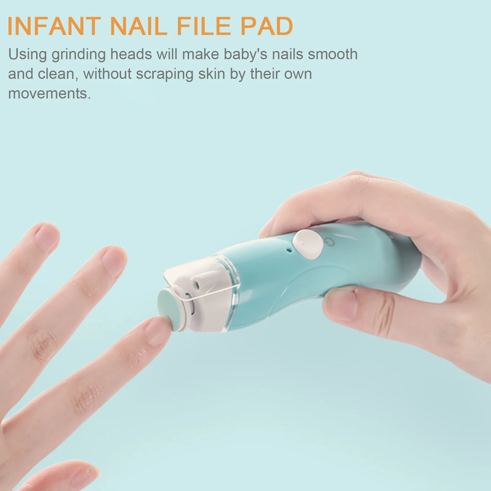 24 Pcs Grinding Head Baby Nail File Electric Tools Infant Pad Trimmer Metallic Polish Toddler Disc Set