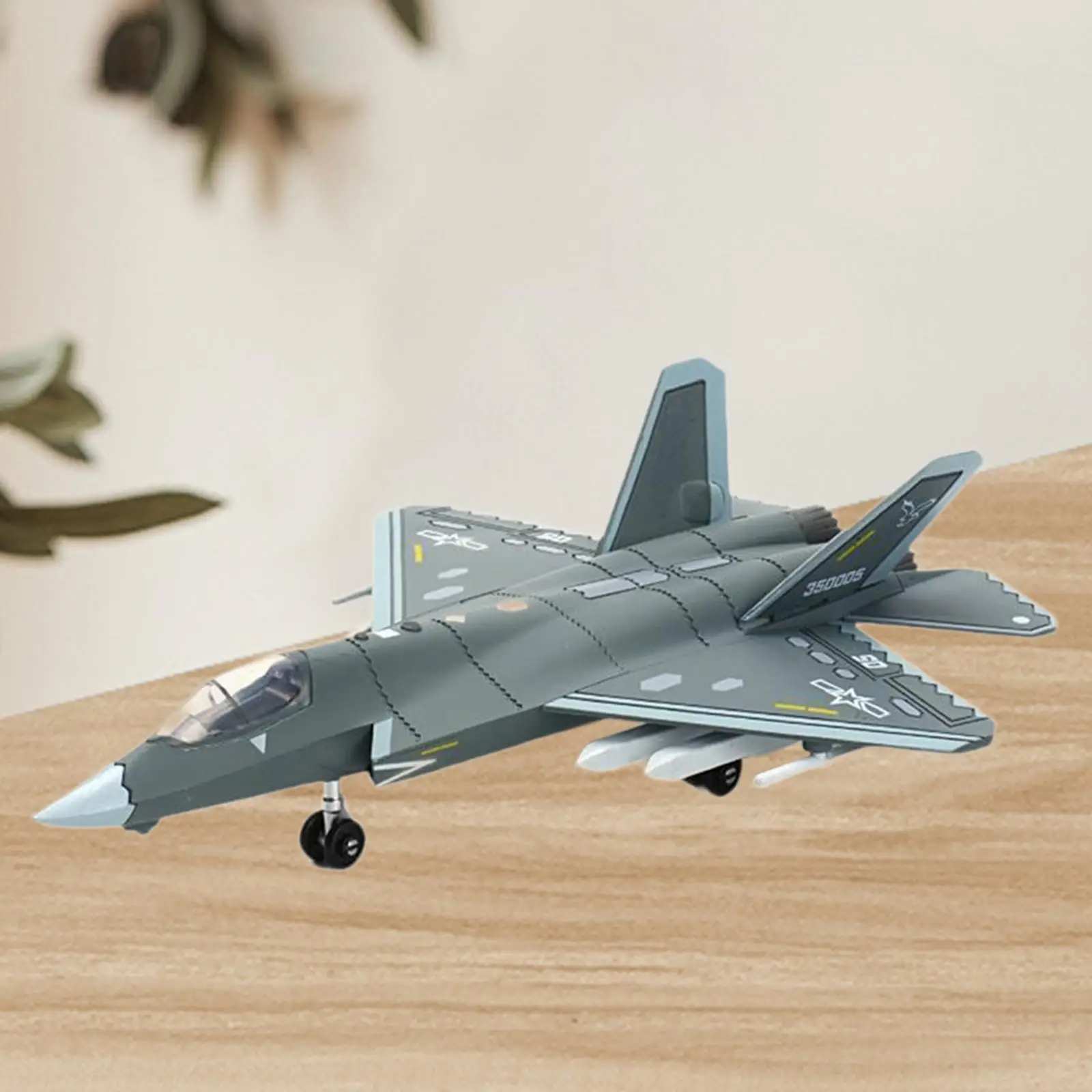 Modelo de avión J35 1/72, modelo de combate en miniatura para mesa de oficina y dormitorio