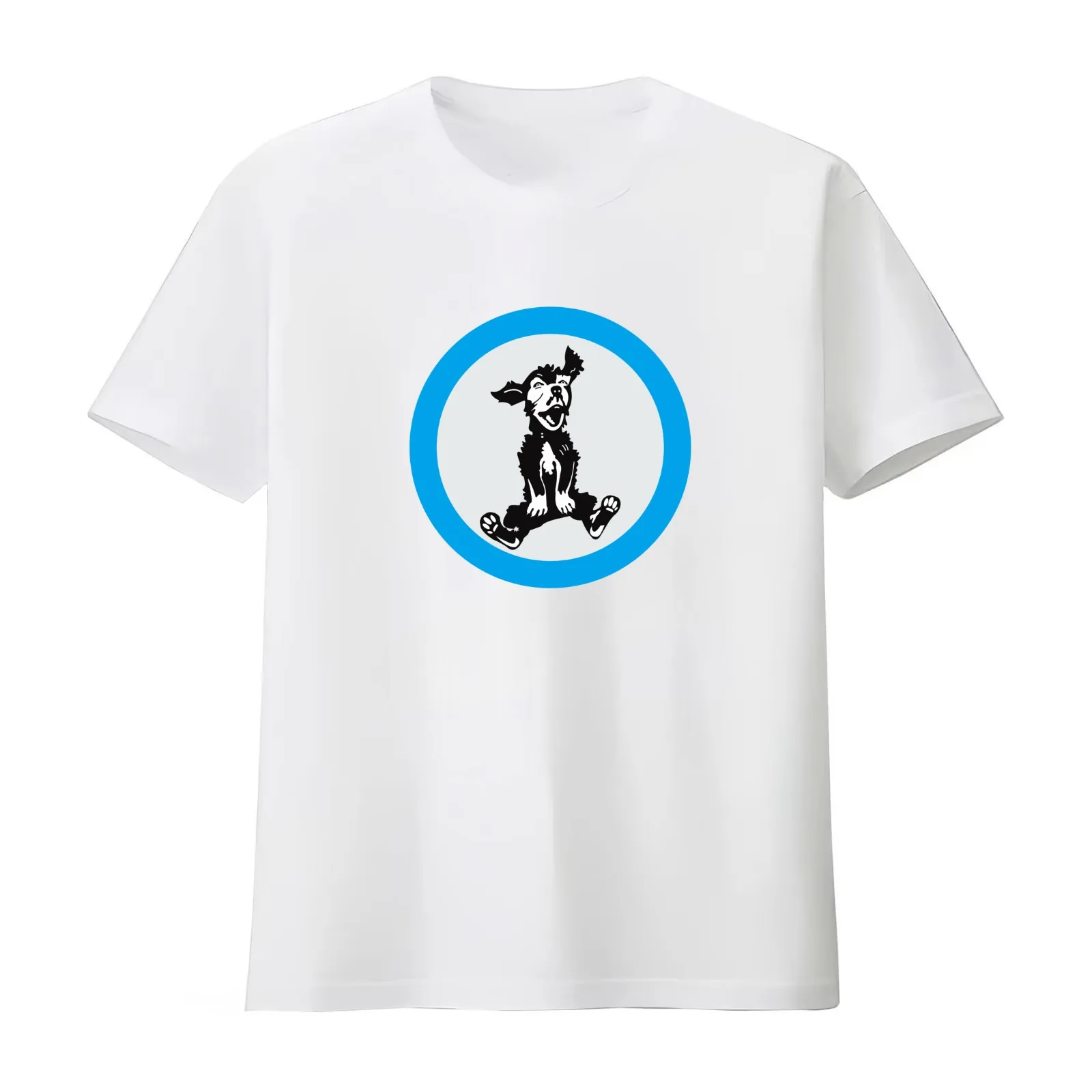 Kriegsmarine U-boat U-30 - The Laughing Dog Blue Roundel - Clean Style T-Shirt Summer Casual Cotton Tee Vintage Graphic Print