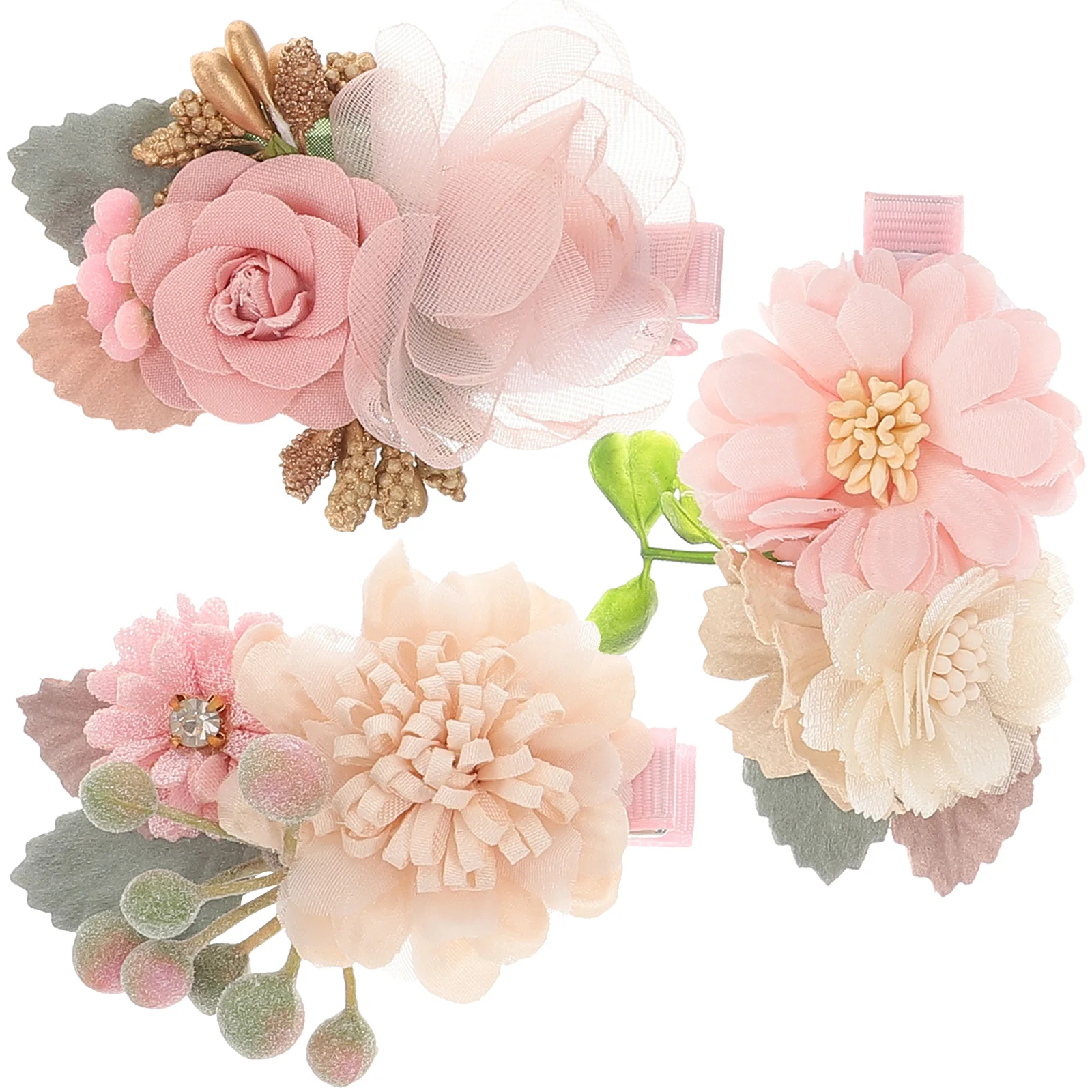 

3pcs Toddler Small Clips Barrettes Floral Hairpin Hair Accessories For Girls Accessories For Baby Hair Clips Girls