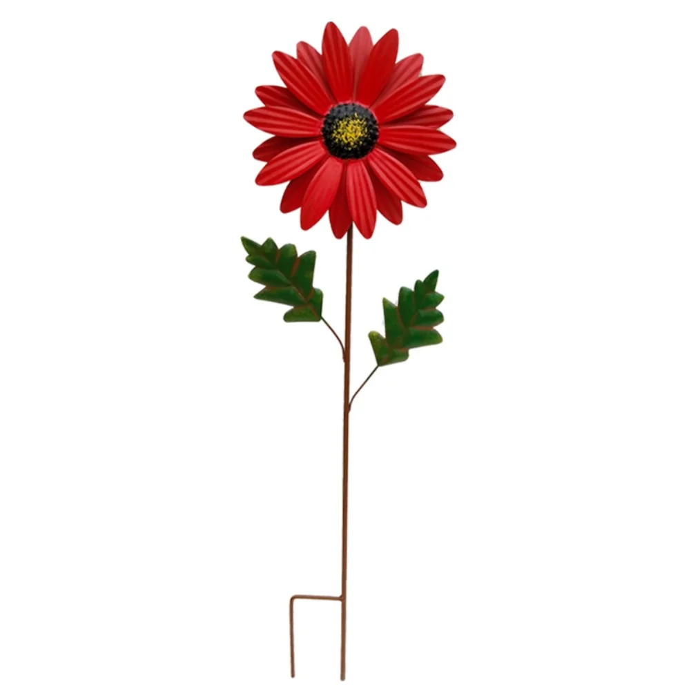 Outdoor Metal for daisy Garden Stake for Garden Beds and Lawns Providing a Vibrant and Long Lasting Floral Accent for