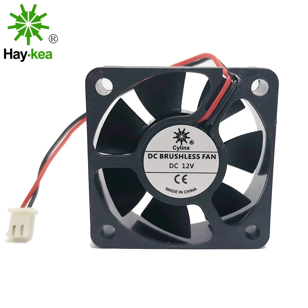 2pcs Haykea DC 12V 0.18A 2Pin 5cm high speed 5010S 5015 50x50x15mm 50mm PC Brushless Cooling Cooler Case Fan XH2.54