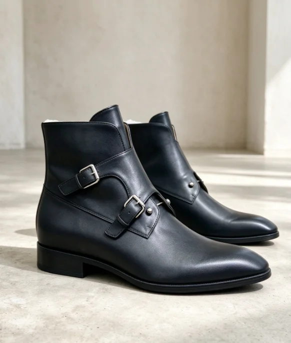 Zapatos de vestir, nuevos, zapatos para hombre con hebilla, zapatos de diseño para hombre, mocasines, zapatos con cordones para hombre, botas de motociclista, botines.
