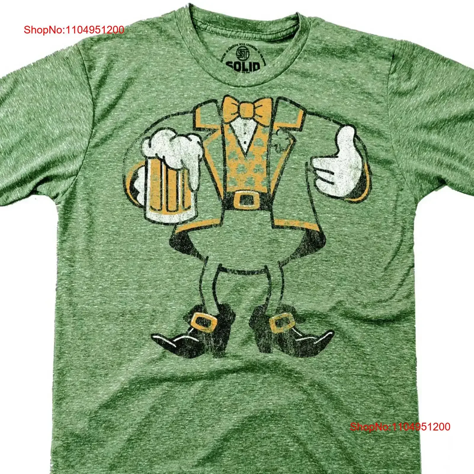 Leprechaun parece una camiseta de inspiración Vintage Retro de San Paddy divertido beber fresco Día de San Patricio vintage lavado
