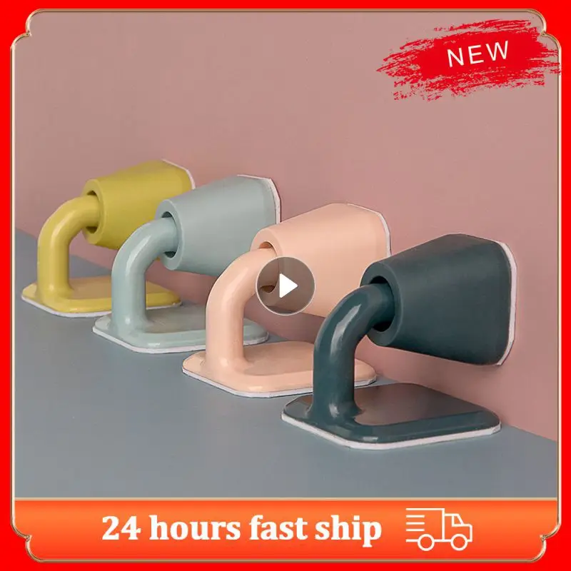 Anti-collision Protection Door Stopper Anti-collision Noiseless Floor Holder Buffer Innovative Non-punch Silicone Door Stopper