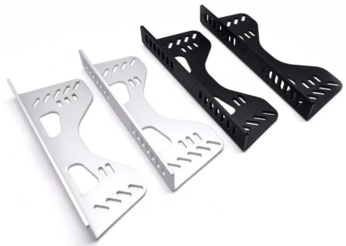 Modified racing seat reinforced L-plate fixing bracket, thickened side plate, slide rail fixing frame