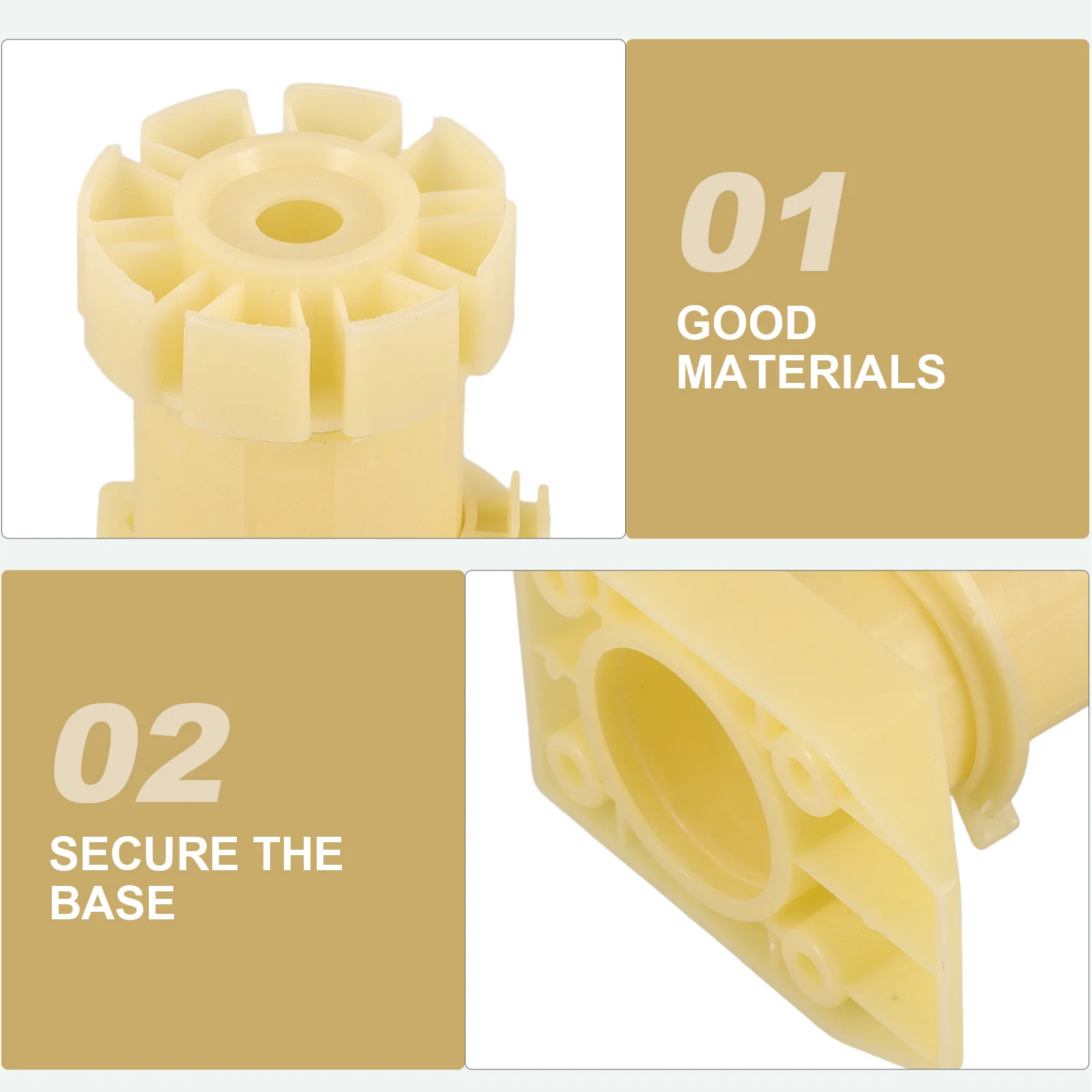 

1Set Cabinet Foot Heavy Duty PP Furniture Support Foot Smooth Finish for Table Chair Sofa Dresser Easy Install