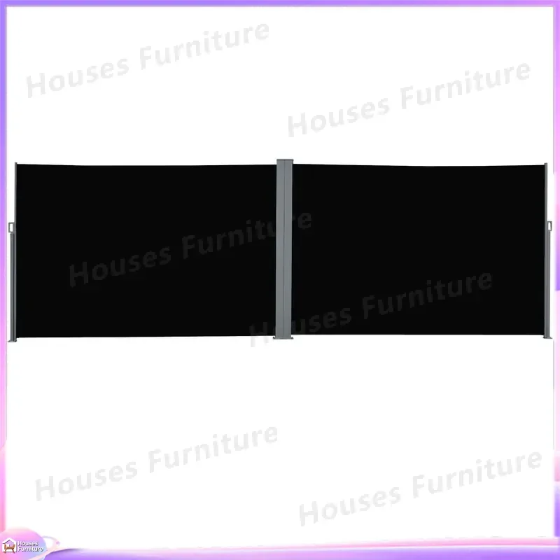 Retractable Outdoor Windproof Screen Terrace Privacy Baffle Folding Door Window Mesh Shade Simple Design Anti Mosquito Net