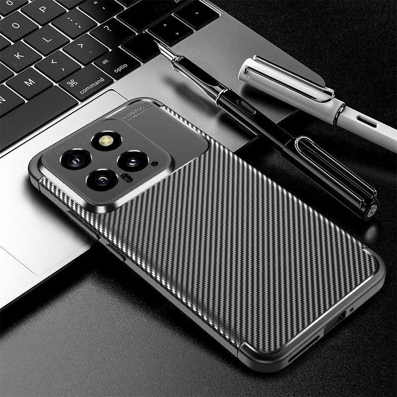 

Luxury Business Case For Xiaomi 14 Case For Xiaomi 14 Cover Capa Shell Funda Soft TPU Protective Phone Bumper For Xiaomi Mi 14