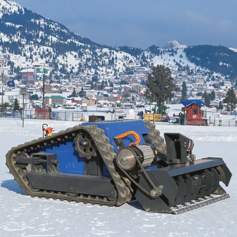 Cost-effective snow thrower, rotary tiller, lawn mower, lithium battery remote control snow blower, robot