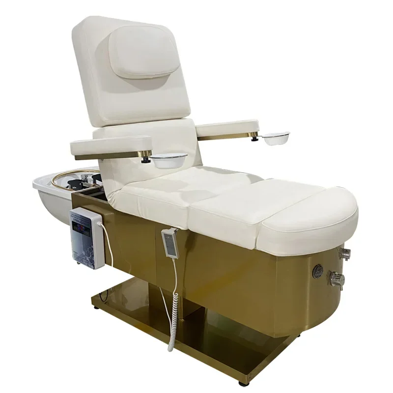 

Thai Luxury King-Size Electric Massage Table salon furniture salon shampoo chair Head Foot Facial Eyelash Spa Beauty Features