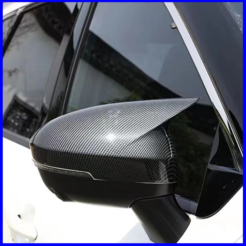 

Car Styling For Nissan Rogue X-trail 2021-2023 Door Side Wing Rearview mirror Cover Sticker Trim With Horn Decorate Accessories