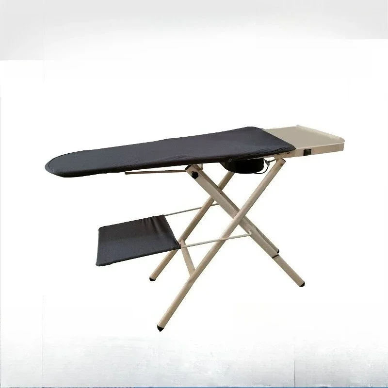Folding suction ironing table, clothing ironing table, work table