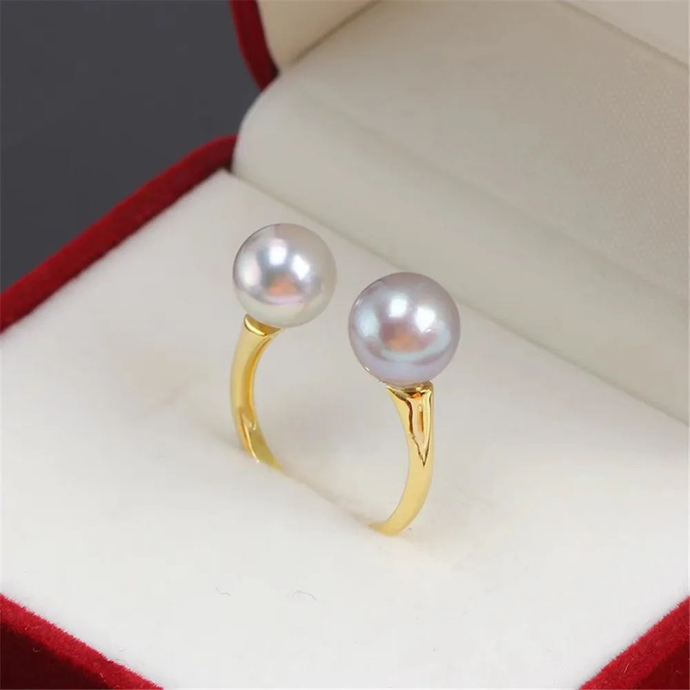 

Solid S925 Sterling Silver Pearl Ring Settings Findings & Accessories for Jewelry Making Bulk Wholesale Craft Supplies No Pearl