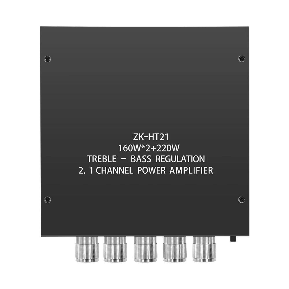 ZK-HT21 Modul Amplifier Daya Audio DC15-36V TDA7498E Modul Papan Amplifier 160WX2 + 220W 2.1 Saluran HiFi Kompatibel dengan Bluetooth