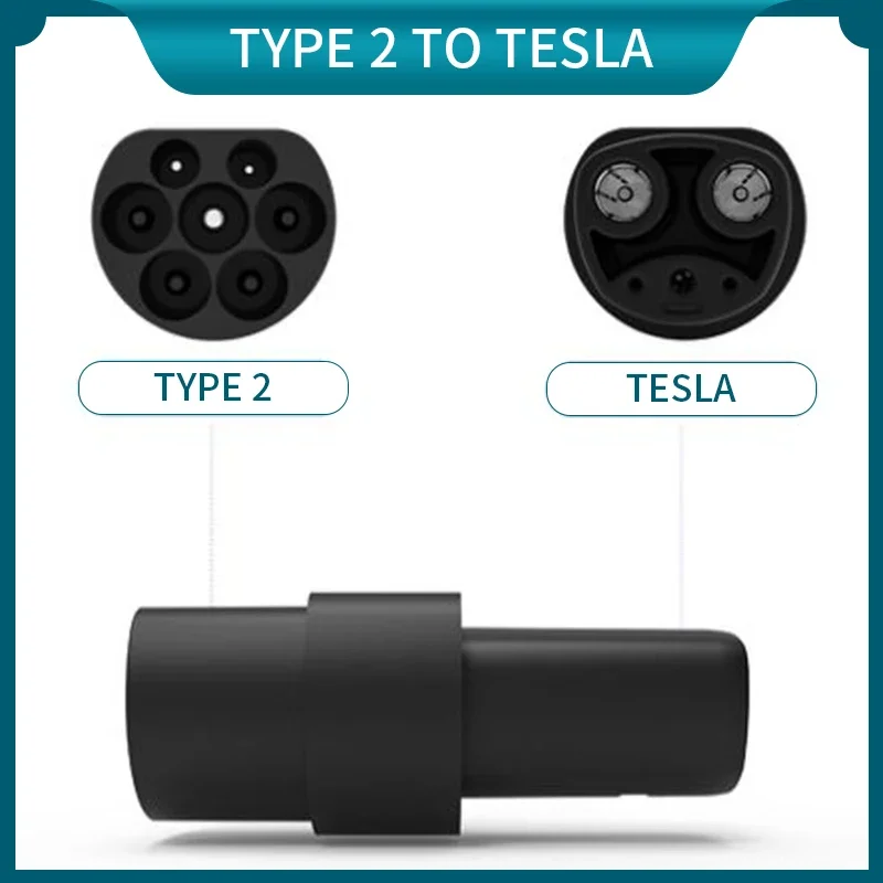 סוג evonic 2 כדי tesla ac ב מתאם טעינה עבור type2 ב עבור דגם טסלה דגם s/x/3 מתאם nacs טעינה אביזרים לרכב