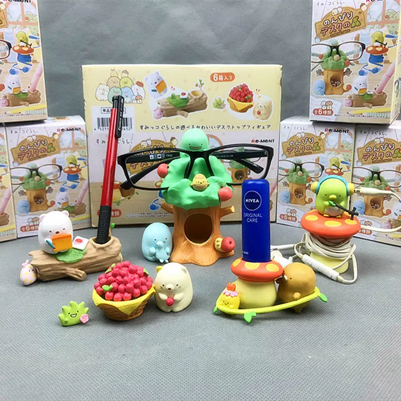 

Набор-сюрприз Re-Ment Sumikko Gurashi: Лесной помощник на стол (мультифункциональный органайзер для канцелярии), коллекционная аниме-фигурка для офиса