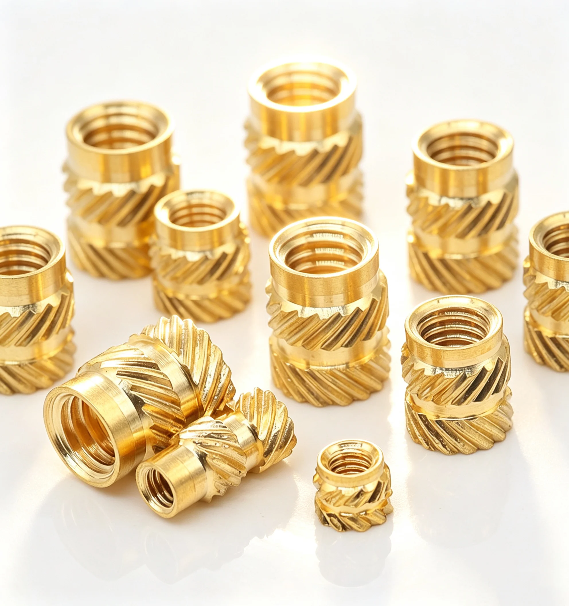 Threaded Inserts Heat Press Into 3D Printed PLA ABS PETG Shell Brackets Plastic Brass Metric Knurled Hot Melt Nuts M3 200/550Pcs