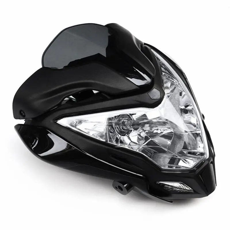 Reliable- Black Motorcycle Headlight Assembly Motorcycle Headlight Headlight Assembly for BAJAJ PULSAR 150 200