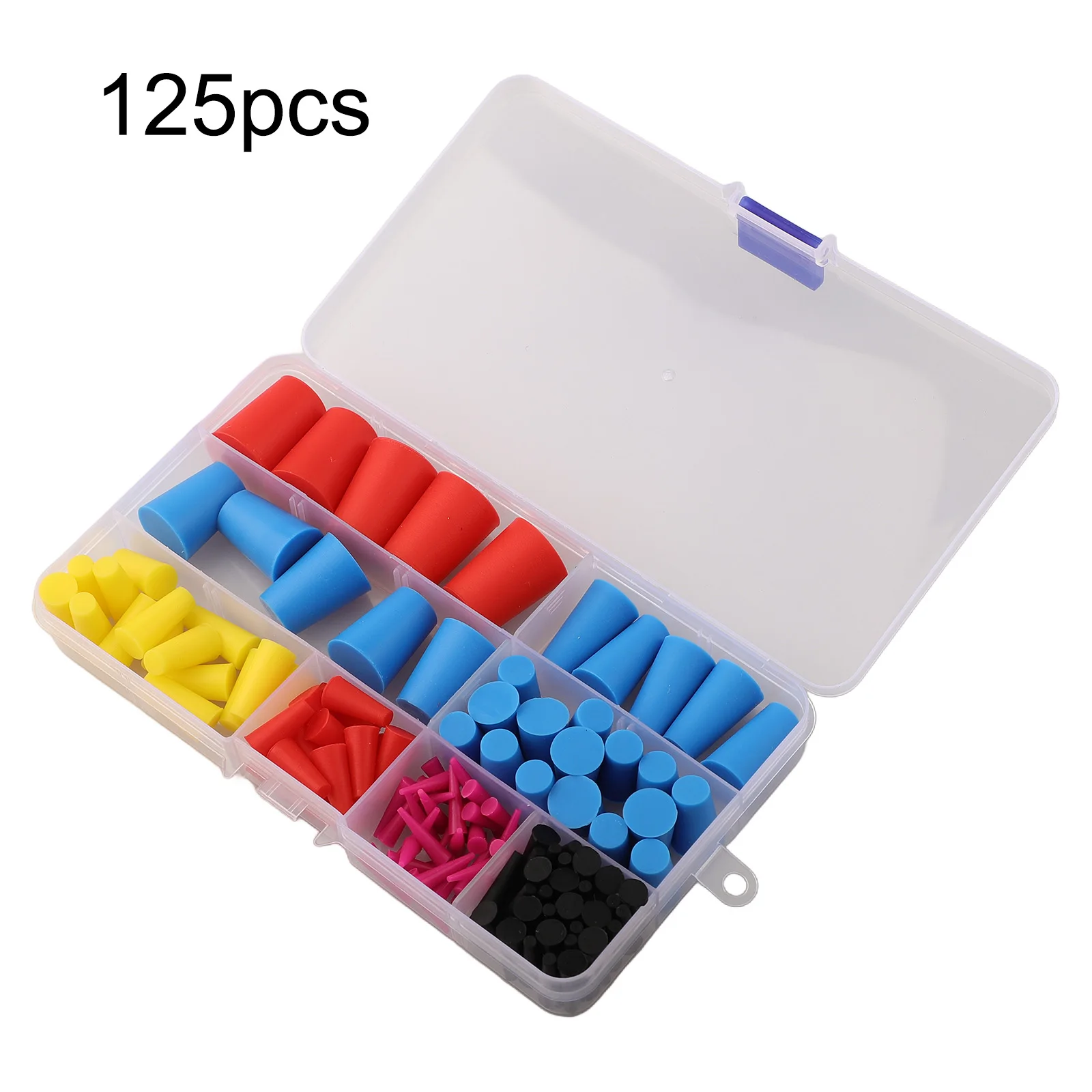 Easily Manage Hole Coverage Tasks with This Extensive 125PCS Silicone Rubber Conical Set Designed For Your Needs