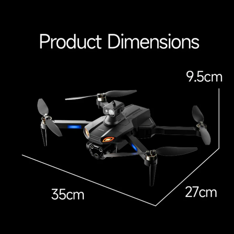 4.5in Screen Remote Control Quadcopter 8K Aerial GPS Brushless Screen RC Drone 8K Obstacle Avoidance Optical Flow Boy Gift Toy