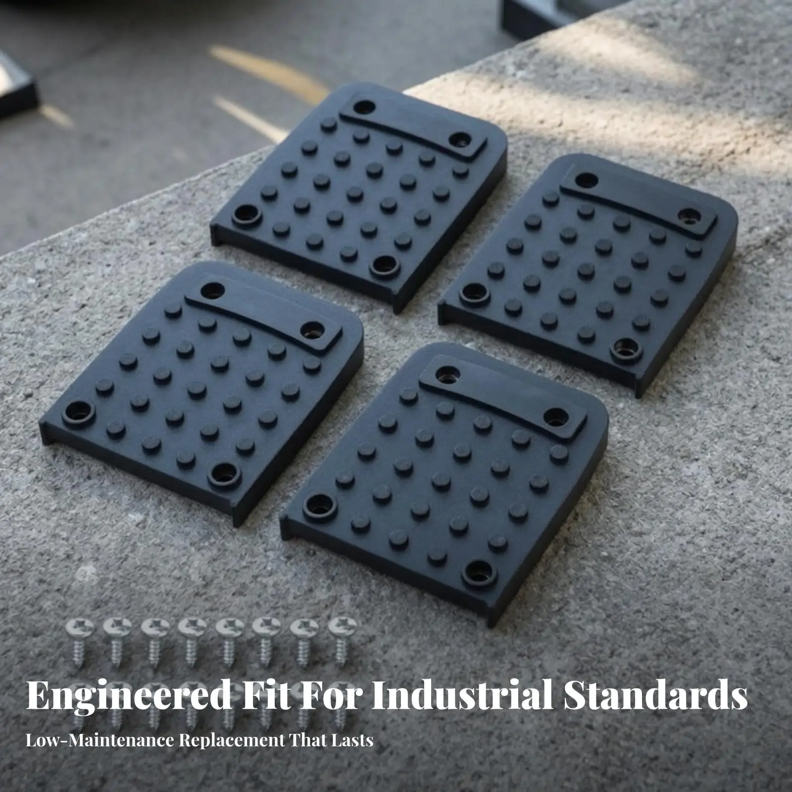 Rubber Stilt Pad with Traction Nubs for Construction Stilts and Performance Stilts Reinforced Edge Design