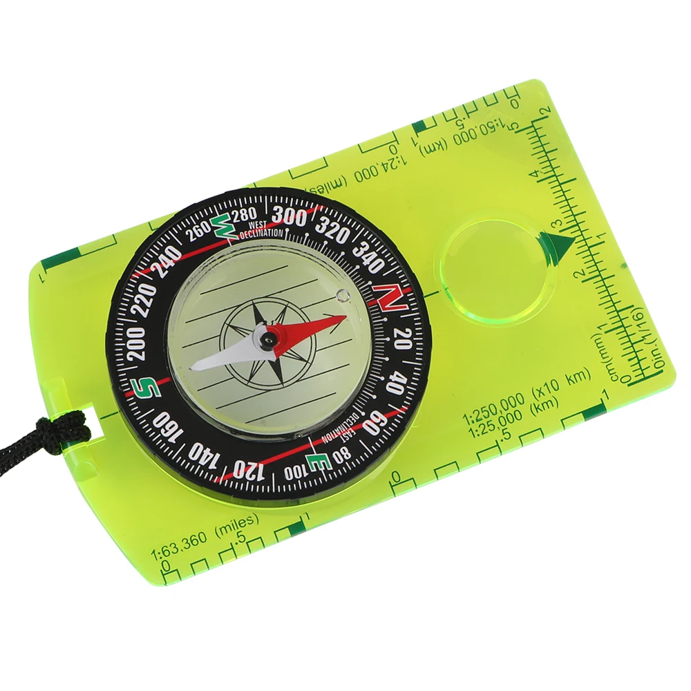 Waterproof For Navigation Hiking Orienteering Scout Ruler Advanced Compass Scaled Magenetic Needle Compass With Magnifier