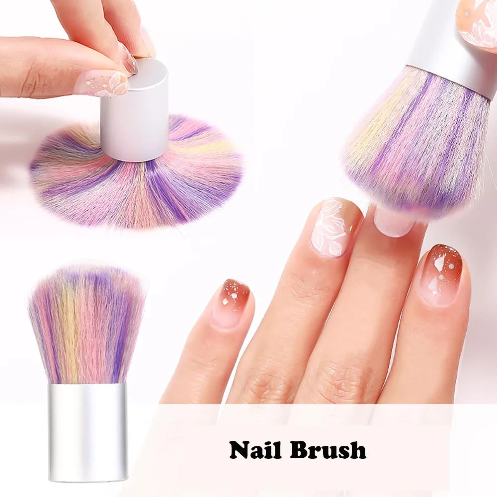 Nail art Pinsel Entfernen Nagel Staub Pinsel Acryl UV Gel Polieren Pulver Reinigung Werkzeug Schönheit Make-Up Pinsel Maniküre Zubehör