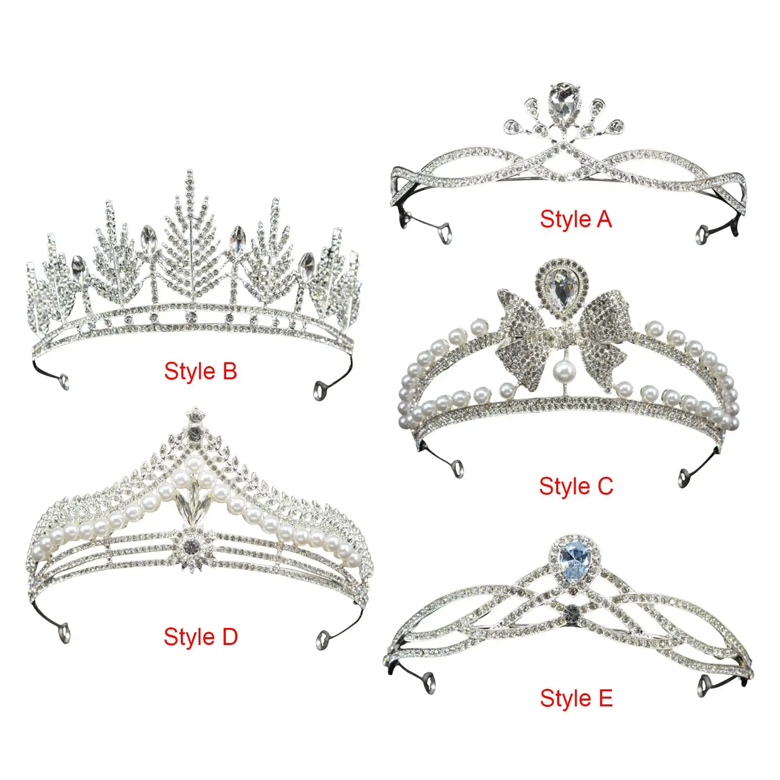 Luxury Princess Headpieces Shinning Bridal Crown for Birthday Proms Birthday