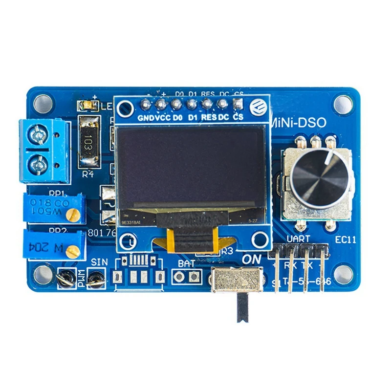 Mini Oscilloscope Numérique, Kit Électronique STC8K8A MCU avec OLED de 0.96 Pouces, pour Projet de Soudage, Analyste de Soudure