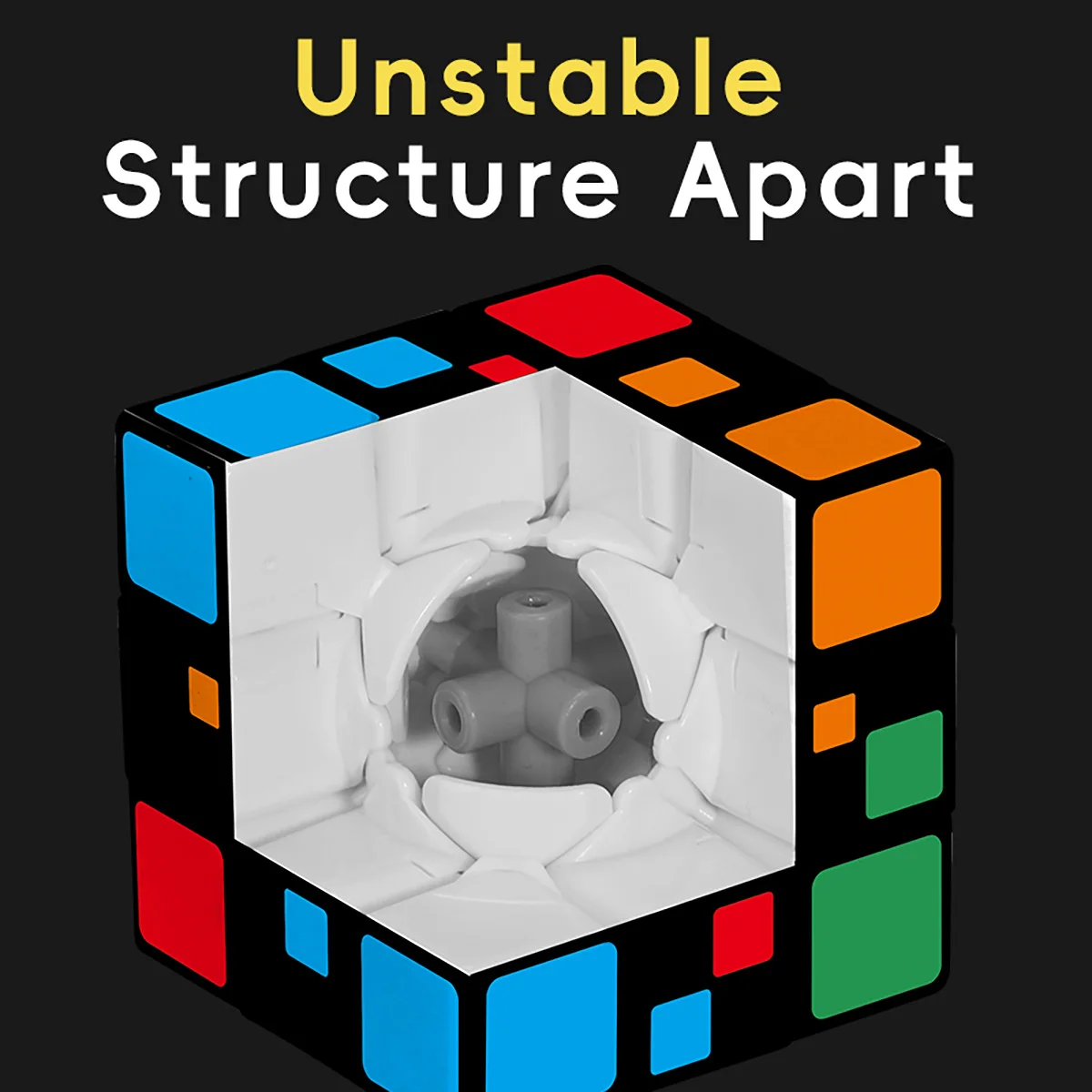 المكعب السحري 3x3x3 ثلاثية الأبعاد UV اللون اللوحة الإجهاد الإغاثة لغز المهنية السلس سرعة لعبة لعب الأطفال الهدايا