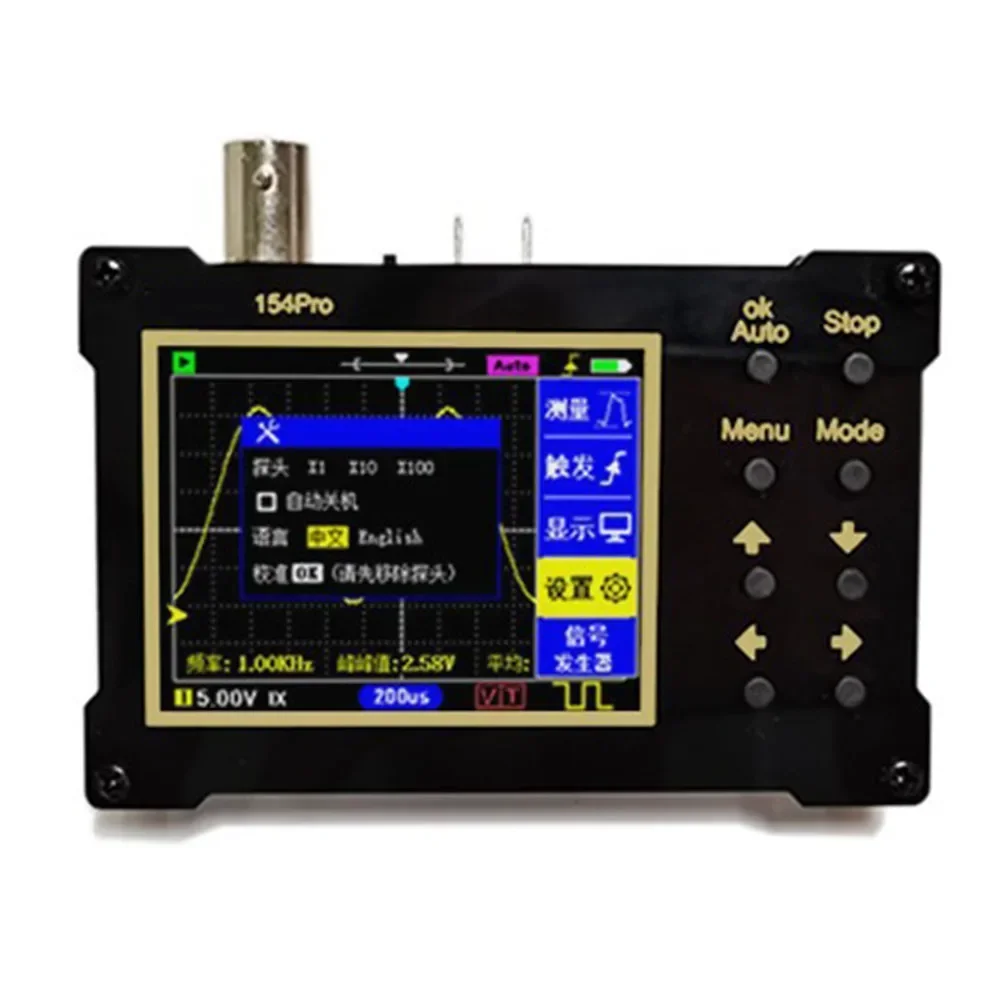 High Performance Handheld Digital Oscilloscope with 2 4 LCD Display and 500Khz Signal Generator Accurate Results