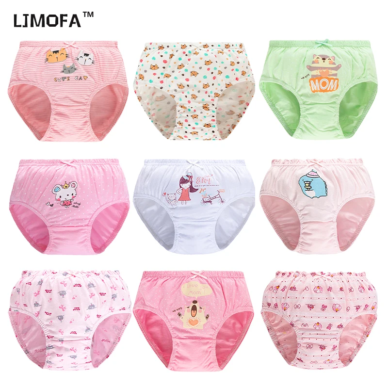 LJMOFA 1PCS Kid Cute Brief Cartoon Children Underwear Kids Cartoon Panties Breathable Soft Boys Briefs Boxers Girls Panties B148