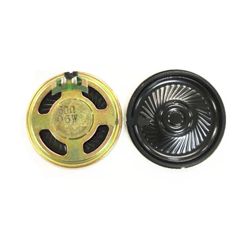 2 Stück neuer ultra dünner Mini-Lautsprecher 50 Ohm 0,5 Watt 0,5 W 50r 50 Ohm Lautsprecher durchmesser 40mm 4cm Dicke 5mm